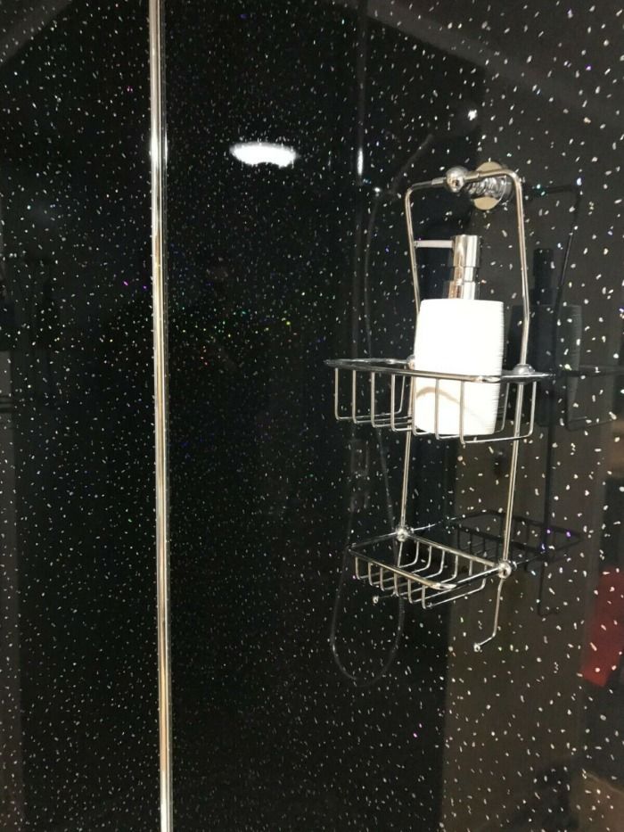 Black Sparkle 1m Wide Wall Panel (Gloss) - Image 3