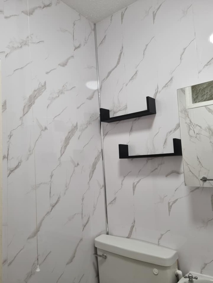 White Marble 25cm Wall Panel (Gloss) - Image 9
