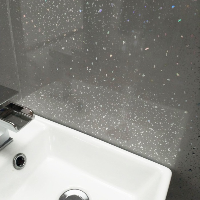 Grey Sparkle 1m Wide Wall Panel (Gloss) - Image 4