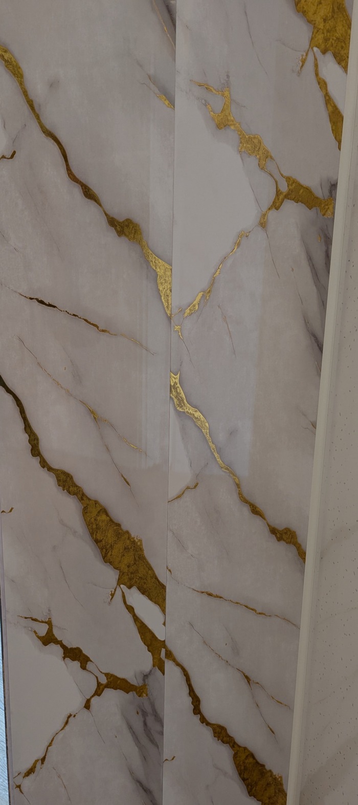 Gold Marble 25cm Wall Panel (Gloss) - Image 4
