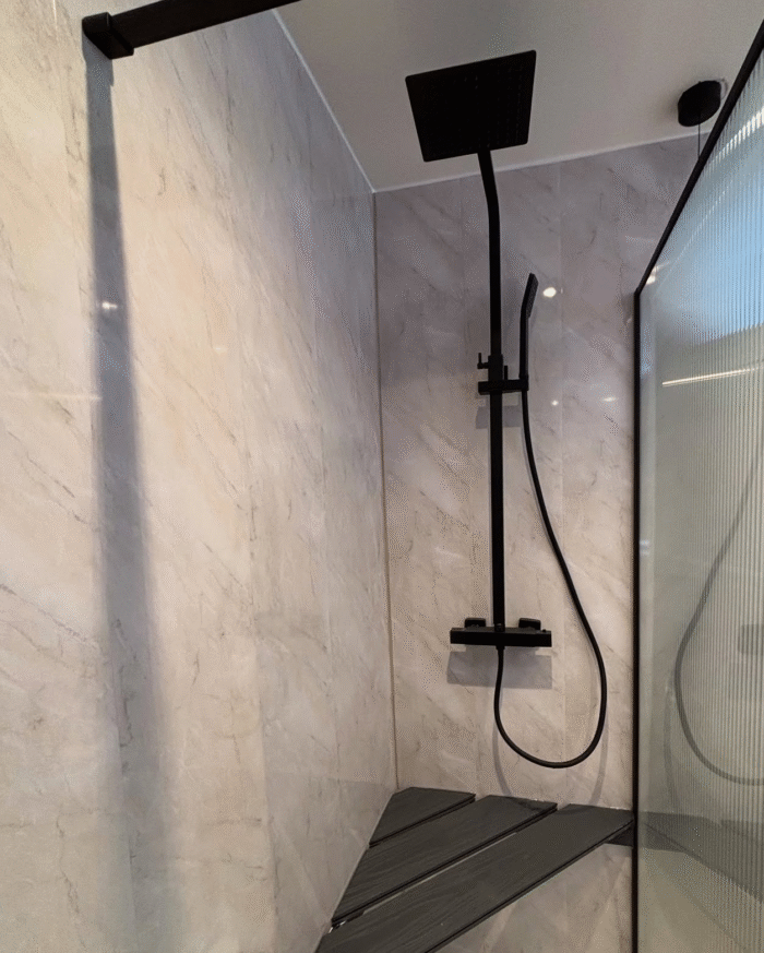 Grey Marble 25cm Wall Panel (Gloss) - Image 5