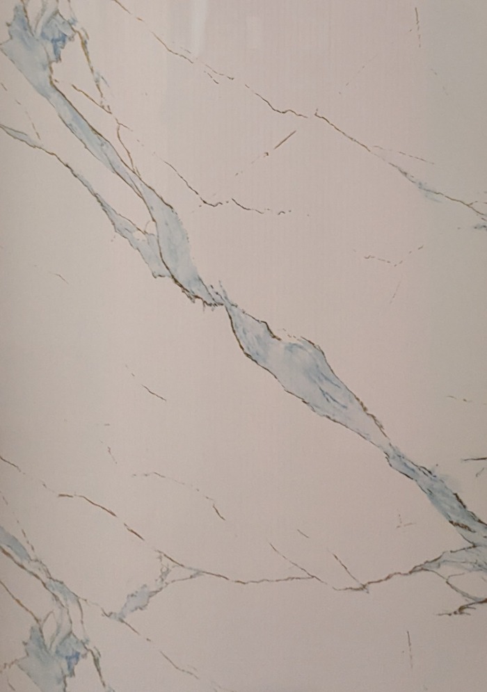 Baby Blue Marble 1m Wide Wall Panel (Gloss) - Image 3