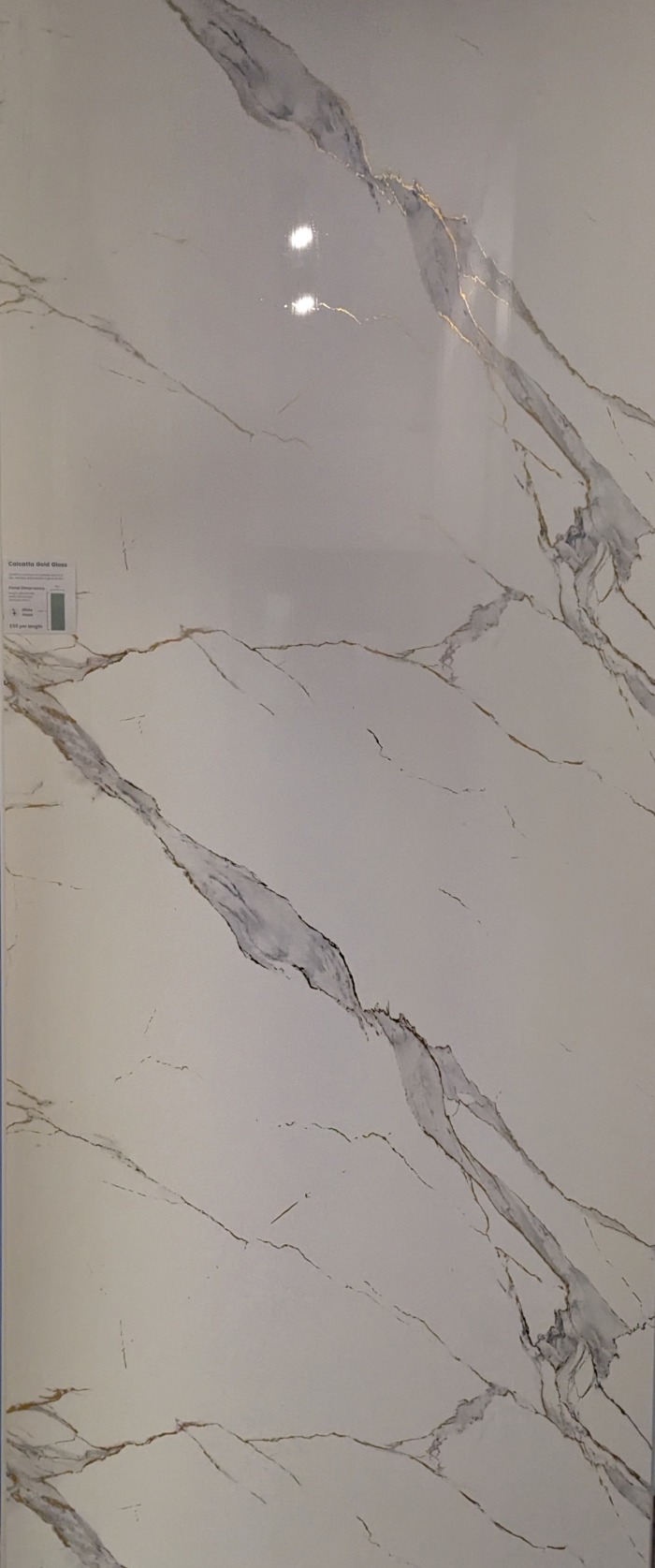 Calcatta Gold 1m Wide Wall Panel (Gloss) - Image 3