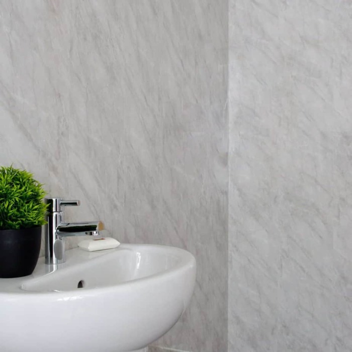 Grey Marble 25cm Wall Panel (Gloss) - Image 4