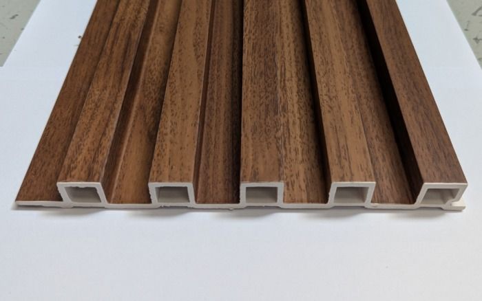 Walnut Wood Slat Panel 2.6m x 21cm - Image 3