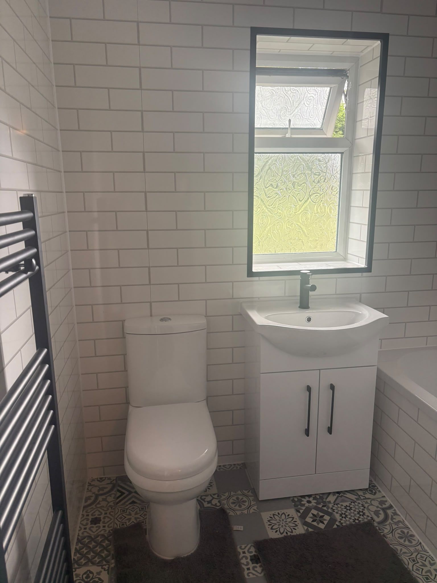 White Brick Tile 1m Wide Wall Panel (Gloss) - Image 8